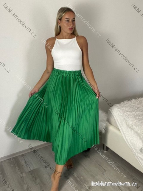 Sukňa dlouhá skládaná dámska (S/M/L ONE SIZE) TALIANSKA MÓDA IMSM26094856/DUR
