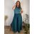 Kalhoty letní háremky dlouhé dámské nadrozměr TAMARA (48/50/52 ONE SIZE) ITALSKÁ MÓDA IMC2600012
