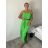 Šaty dlhé letné na ramienka dámske Rebeca (S/M ONE SIZE) TALIANSKA MÓDA IMD23472/DUR S/M/L zelená