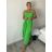 Šaty dlhé letné na ramienka dámske Rebeca (S/M ONE SIZE) TALIANSKA MÓDA IMD23472/DUR S/M/L zelená