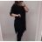 Šaty košeľové 3/4 dlhý rukáv dámske (XL/2XL ONE SIZE) TALIANSKA MÓDA IM421087/DR starorůžová