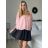 Tunika halenka krátký rukáv dámská nadrozměr (52/54/56 ONE SIZE) ITALSKÁ MODA IM424128