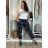 Kalhoty strečové dlouhé dámské (S/M/L ONE SIZE) ITALSKá MODA IM424274