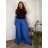 Kalhoty dlouhé letní dámské nadrozměr DANIELLA (52/54/56 ONE SIZE) ITALSKÁ MÓDA IM425DANIELLA/DUR béžová 52/54/56