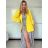 Sako dlouhý rukáv dámské DICE (S/M/L ONE SIZE) ITALSKÁ MÓDA IMPVN2522493/DUR růžová S/M