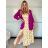 Sako dlouhý rukáv dámské DICE (S/M/L ONE SIZE) ITALSKÁ MÓDA IMPVN2522493/DUR růžová S/M