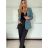Sako dlouhý rukáv dámské DICE (S/M/L ONE SIZE) ITALSKÁ MÓDA IMPVN2522493/DUR růžová S/M
