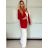 Sako dlouhý rukáv dámské DICE (S/M/L ONE SIZE) ITALSKÁ MÓDA IMPVN2522493/DUR růžová S/M