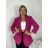Sako dlouhý rukáv dámské DICE (S/M/L ONE SIZE) ITALSKÁ MÓDA IMPVN2522493/DUR růžová S/M
