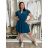 Šaty krátké letní krátký rukáv dámské (S/M/L ONE SIZE) ITALSKÁ MÓDA IMD250003/DUR mintová S/M/L