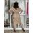 Šaty košilové elegantný dlhý rukáv dámske (S/M/L ONE SIZE) TALIANSKA MÓDA IMD260000356