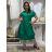 Šaty letní elegantní krátký rukáv dámske (S/M/L ONE SIZE) TALIANSKA MÓDA IM526023157