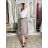 Kalhoty puntíkaté s páskem dámské (S/M/L ONE SIZE) ITALSKÁ MÓDA IMSM265057