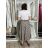Kalhoty puntíkaté s páskem dámské (S/M/L ONE SIZE) ITALSKÁ MÓDA IMSM265057