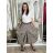 Kalhoty puntíkaté s páskem dámské (S/M/L ONE SIZE) ITALSKÁ MÓDA IMSM265057