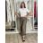 Kalhoty letní lněné dámské (S/M/L ONE SIZE) ITALSKÁ MÓDA IMSM265060