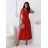 Šaty dlouhé letní na ramínka dámské (S/M/L ONE SIZE) ITALSKÁ MÓDA IMD2608457