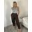 Kalhoty letní s páskem dámské ROMI  (S/M/L ONE SIZE) ITALSKÁ MÓDA IM4260013565