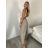 Kalhoty letní s páskem dámské ROMI  (S/M/L ONE SIZE) ITALSKÁ MÓDA IM4260013565