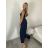 Kalhoty letní s páskem dámské ROMI  (S/M/L ONE SIZE) ITALSKÁ MÓDA IM4260013565