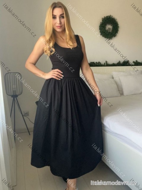 Šaty  letné bez rukávov dámske STELLA (S/M/L ONE SIZE) TALIANSKA MÓDA IMSM26222