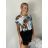 Halenka icecool krátký rukáv dámská (S/M/L ONE SIZE) ITALSKÁ MÓDA IMM25M7549/DUR S/M/L růžová