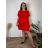 Šaty klasik letný krátky rukáv dámske nadrozmer AMANDA (44/46/48 ONE SIZE) TALIANSKA MÓDA IM426119/DUR 44/46/48 čierna