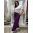 Kalhoty aladinky harémky dlouhé dámské (M/L ONE SIZE) ITALSKÁ MÓDA IMD22212/DR M/L fialová