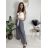 Nohavice elegantné oversize s opaskom dámske (S/M/L ONE SIZE) TALIANSKA MÓDA IM426001515 tmavo hnedá S/M/L