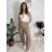 Nohavice jogger trojštvrťové 3/4 krátke dámske (S/M/L ONE SIZE) TALIANSKA MÓDA IMD26000171/DUR čierna S/M/L