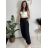 Nohavice jogger trojštvrťové 3/4 krátke dámske (S/M/L ONE SIZE) TALIANSKA MÓDA IMD26000171/DUR čierna S/M/L