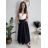 Sukňa dlhá dámska (S/M/L ONE SIZE) TALIANSKA MÓDA IM42600331/DUR čierna S/M/L