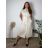 Šaty košilové lněné krátky rukáv dámske nadrozmer LUISA (44/46/48 ONE SIZE) TALIANSKA MÓDA IMSM2600010/DUR 44/46/48 zelená khaki