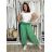 Kalhoty aladinky harémky dlouhé dámské (M/L ONE SIZE) ITALSKÁ MÓDA IMD22212/DR M/L KHAKI