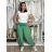 Kalhoty aladinky harémky dlouhé dámské (M/L ONE SIZE) ITALSKÁ MÓDA IMD22212/DR M/L KHAKI