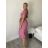 Šaty voľnočasové letné krátky rukáv dámske (S/M/L ONE SIZE) TALIANSKA MÓDA IMSM26301