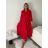 Šaty dlouhé košilové 3/4 dlouhý rukáv dámské KONSTANCE (S/M/L ONE SIZE) ITALSKÁ MÓDA IMPDY264885