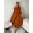 Šaty dlouhé košilové 3/4 dlouhý rukáv dámské KONSTANCE (S/M/L ONE SIZE) ITALSKÁ MÓDA IMPDY264885/DUR S/M/L bílá
