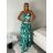 Šaty dlouhé letní na ramínka dámske (S/M/L ONE SIZE) TALIANSKA MÓDA IMPMNC266117/DUR S/M/L biela