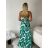 Šaty dlouhé letní na ramínka dámske (S/M/L ONE SIZE) TALIANSKA MÓDA IMPMNC266117/DUR S/M/L biela