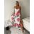 Šaty dlouhé letní na ramínka dámske (S/M/L ONE SIZE) TALIANSKA MÓDA IMPMNC266117/DUR S/M/L biela