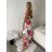 Šaty dlouhé letní na ramínka dámske (S/M/L ONE SIZE) TALIANSKA MÓDA IMPMNC266117/DUR S/M/L biela