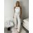 Nohavice letní dlouhé AURORA (S/M/L ONE SIZE) TALIANSKA MÓDA IMPNF261093/DUR sv. béžová S/M/L