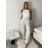 Nohavice letní dlouhé AURORA (S/M/L ONE SIZE) TALIANSKA MÓDA IMPNF261093/DUR sv. béžová S/M/L