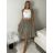 Sukně letní s páskem dámske (S/M/L ONE SIZE) TALIANSKA MÓDA IMPMNC263172-1/DUR S/M/L tmavo modrá