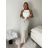 Sukně dlouhá letní s páskem dámské BEATRICE (S/M/L ONE SIZE) ITALSKÁ MÓDA IMPMNC268013/DUR sv. béžová S/M/L