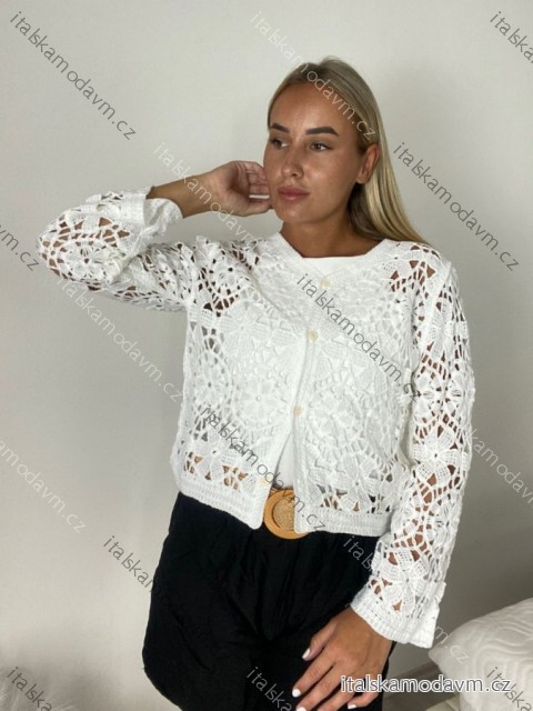 Letní cardigan dlouhý rukáv dámská (S/M/L ONE SIZE) ITALSKÁ MÓDA IMPMNC262767/DUR