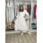 Šaty voľnočasové letný mušelín 3/4 dlhý rukáv dámske (S/M/L ONE SIZE) TALIANSKA MÓDA IM425495/DUR S/M/L bílá