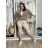 Bunda oversize dlouhý rukáv dámská (S/M/L ONE SIZE) ITALSKÁ MÓDA IMSM2600015/DUR S/M/L béžová