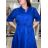 Šaty košeľové klasik 3/4 dlhý rukáv dámske OLIVIE (M/L/XL ONE SIZE) TALIANSKA MÓDA IMPSS268140